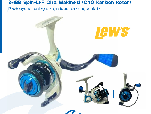 Lew's Mach 2 Pearl 2000 9+1BB Spin-LRF Olta Makinesi (C40 Karbon Rotor)